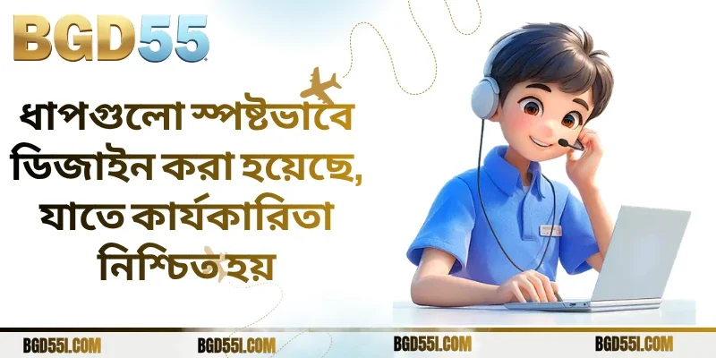 ধাপগুলো স্পষ্টভাবে ডিজাইন করা হয়েছে, যাতে কার্যকারিতা নিশ্চিত হয়